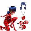 Kostým pre dievča - Ladybug Outfit Dressit kostým parochňa maska (Ladybug Outfit Dressit kostým parochňa maska)