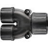 HellermannTyton 166-25801 HG16-Y13 rozdeľovač v tvare Y čierna 16 mm, 13 mm, 13 mm 1 ks; 166-25801