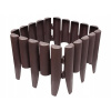 Záhradný obrubník plast 215 cm x 23,5 cm hnedý