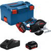 Bosch Akumulátorová ručná okružná píla na kov GKM 18V-50, L-Boxx, 2x aku 06016B8002