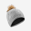 WEDZE Pletená čiapka Fur Virgin svetlosivá M (56-59 cm)