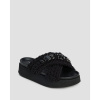 Dámske čierne šľapky Inuikii Woven Stones Platform