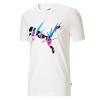 Pánské tričko Puma Neymar Jr. Creativity - Velikost L – moderní sportovní tričko Puma s krátkým rukávem v bílém provedení s výrazným grafickým potiskem inspirovaným dynamikou fotbalu.