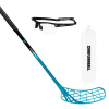Zone floorball AIR/ONE HYBRID PRE 29 (THIN) + bottle & goggles čierna / modrá, Pravá (pravá ruka dole), 96cm (=106cm)