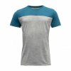 Devold Norang Man Tee grey melange blue melange