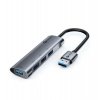 C-TECH UHB-U3-AL, USB Hub, 4x USB 3.2 Gen 1, hliníkové tělo (UHB-U3-AL)