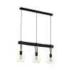 Luster Eglo 43618 RODING E27 3x40 W čierno/hnedý