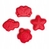 Bigjigs Toys Silikonové formičky červené