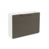 Artplast Plastový botník RATTAN taupe/bílý 51x17,3x40 cm