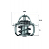 Termostat chladenia MAHLE TX 5 88D