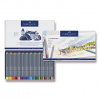 Akvarelové pastelky FABER-CASTELL GOLDFABER AQUA - plechová krabička, 36farieb