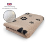 DRYBED Premium Vet Bed svetlohnedý + čierne labky 150 x 100 cm