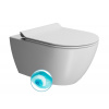 GSI PURA COLOR PURA závesná WC misa, Swirlflush, 36x55cm, biela dual-mat 881509