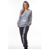 Luxusní hřejivé dámské pyžamo Baby Hello 1B1422 šedá 1XL + První výměna zboží zdarma.