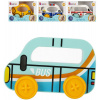 BAM BAM Baby moje první auto s úchytem policie/sanitka/autobus/taxi 4 druhy