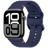 eses Športový silikónový remienok so zapínaním na sponu pre Apple Watch 38 mm/40 mm/41 mm/42 mm Farba: mesačná modrá