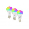 Immax NEO LITE 3x Smart žiarovka LED E27 9W RGB+CCT farebná a biela, stmievateľná, WiFi
