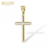 Zlatý prívesok Au585/000 14k krížik - Rozmer: 3.5