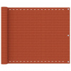 vidaXL Balkónová markíza oranžová 75x500 cm HDPE - Oranžová - 9572-151333