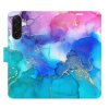 Flip pouzdro iSaprio - Samsung Galaxy A17 / A17 5G - BluePink Paint s kapsičkami na karty (Flipové knížkové pouzdro, obal, kryt iSaprio s přihrádkami na karty a motivem)