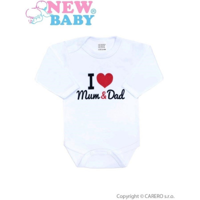 New Baby Body S Potlačou I Love Mum And Dad-62 (3-6m)