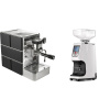Stone Espresso Mine Black + Eureka Atom 60, white