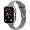 AppleKing tenký silikónový remienok pre Apple Watch 45 mm / 44 mm / 42 mm - sivý - možnosť vrátiť tovar ZADARMO do 30tich dní