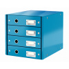 Zásuvkový box Leitz Click&Store, 4 zásuvky, modrá 60490036