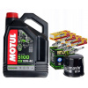 KAWASAKI Z1000SX Z 1000 SÚPRAVA OLEJ MOTUL 5100 10W40 4L FILTER SVIEČKY