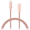 Kábel Connect IT CCA-4010-RG USB, 1m, růžově-zlatý