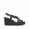 Crocs Sandały Brooklyn High Wedge W 206222 BLACK/BLACK 58911 Papuče a žabky 38-39