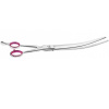 Geib Gator Curved Scissors - profesionálne, veľmi obľúbené ohnuté nožnice z japonskej nerezovej ocele, s jednostranným mikrorezom - Veľkosť: 10