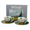 Duo Porcelánová šálka s podšálkou Van Gogh Wheat Field 2 x 90 ml