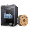 CREALITY 3D 3D tlačiareň Creality K1 Max, rýchlosť tlače 600 mm/s + 1 kg sivého vlákna Hyper PLA