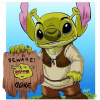 CUKROVÁ TLAČ jedlý obrázok na tortu Cukrová hmota Rozprávka Shrek Ogr Bagno #1 + MENO