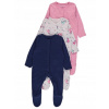 Dojčensky overal - PAJACYK GEORGE 68 MULTIColor (PAJACE 3PAK 3-6 mesiacov 68)