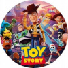 CUKROVÁ TLAČ jedlý obrázok na tortu Cukrová hmota TOY STORY ANDY CHUDY + MENO #13