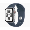 Apple Watch SE 2023 40mm (Strieborný Hliník s Búrkovo Modrým Remienkom), Veľkosť Remienka: S/M