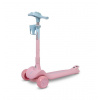 Detská trojkolesová kolobežka s LED kolieskami Satura, ružová Toyz