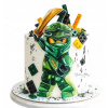 Výtlač na tortu cukrová hmota LEGO NINJAGO 20CM