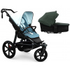 TFK ProA 2v1 Blue Dual Color Combi carrycot + Seat unit Hlboká vanička Olive
