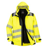 PORTWEST Bunda PW365 Hi-Vis 3v1, zateplená, reflexní POR-PW365YBR4XL 4XL Žlutá/černá