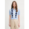 Polo tričko United Colors of Benetton dámske, 124ME3019 modrá S