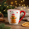 Vianočný hrnček ODELO GINNI 335 ml bielo-červený