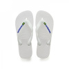 Havaianas Brasil Logo Flip Flops White 7.5/8 4142
