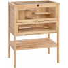 tectake 403246 drevená klietka pre škrečka 60 x 40 x 81 cm - hnědá