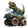 CUKROVÁ TLAČ Opłatek na Tort Cukrová hmota T Rex Dinosaurus 2 + MENO