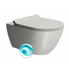 GSI PURA COLOR PURA závesná WC misa, Swirlflush, 36x55cm, Cenere dual-mat 881517