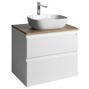 Aqualine ALTAIR skrinka s doskou 68 cm, biela/dub emporio, AI270-02