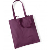 Westford Mill Nákupná taška WM101 Plum 38 x 42 cm